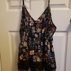 Shein plus floral print cami top